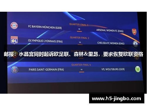 邮报：水晶宫同时起诉欧足联、森林&里昂，要求恢复欧联资格